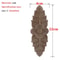 Unpainted Wood Carved Applique Decorative Furniture Onlay Corner Accent 18