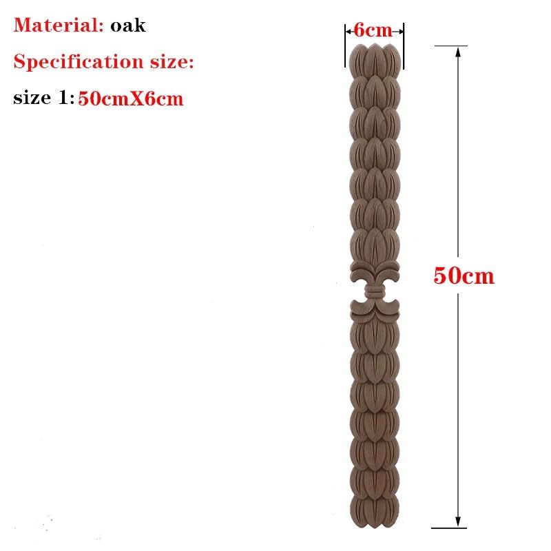 Unpainted Wood Carved Applique Decorative Furniture Onlay Corner Accent 19
