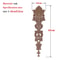 Unpainted Wood Carved Applique Decorative Furniture Onlay Corner Accent 27