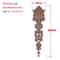 Unpainted Wood Carved Applique Decorative Furniture Onlay Corner Accent 28