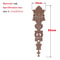 Unpainted Wood Carved Applique Decorative Furniture Onlay Corner Accent 28