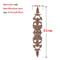 Unpainted Wood Carved Applique Decorative Furniture Onlay Corner Accent 29
