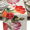 Vintage Tulip Floral Linen Table Runner Farmhouse Dining Table Decor 4