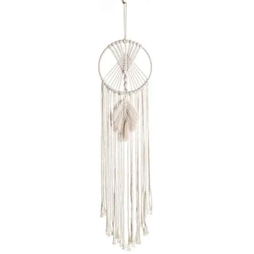 Macrame Dream Catcher Wall Hanging Bohemian Tapestry for Home and Nursery Decor
