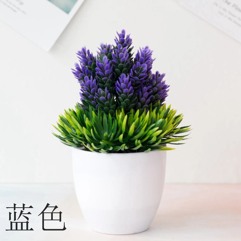 Artificial Bonsai Plant Small Potted Green Tree Decor For Home And Office 22