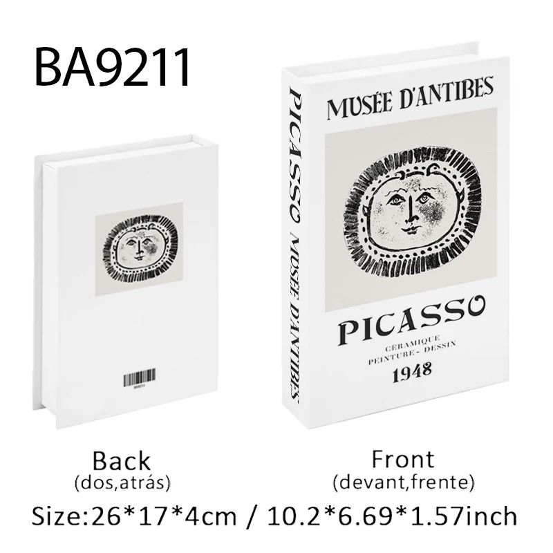 Decorative Fake Book Storage Box Luxury Coffee Table Book Home Decor 24