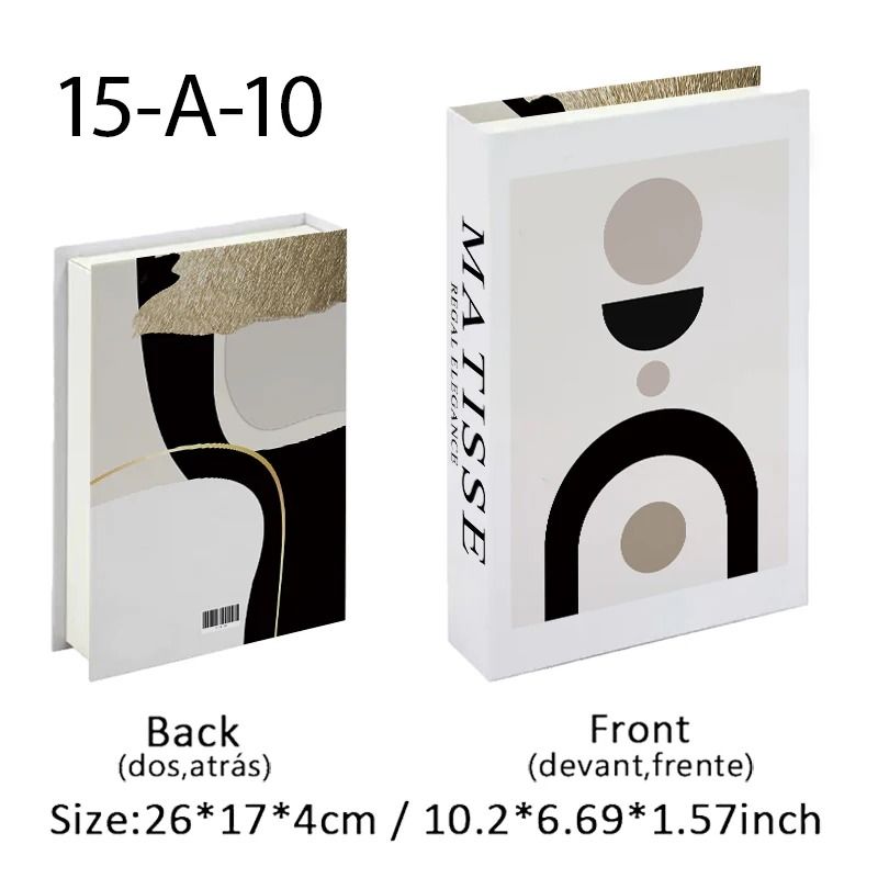 Decorative Fake Book Storage Box Luxury Coffee Table Book Home Decor 18