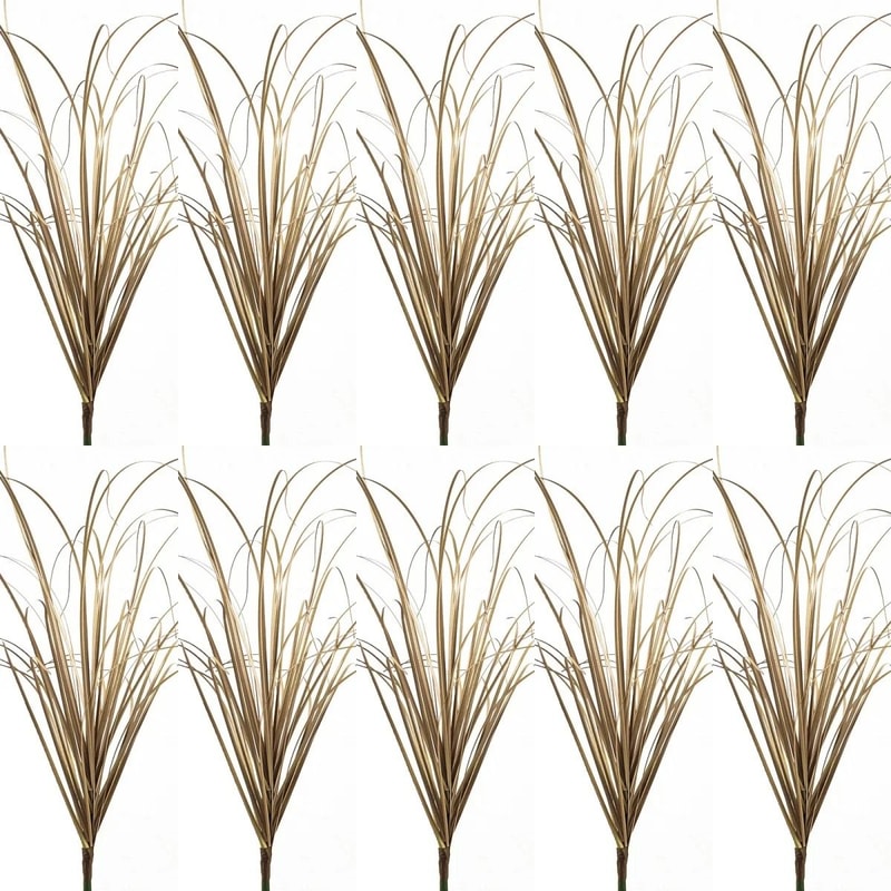 Artificial Grass Bush Mini Green Plants Fake Landscape Decor For Home And Crafts 0