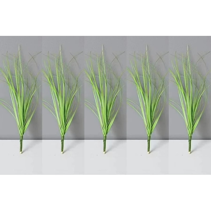 Artificial Grass Bush Mini Green Plants Fake Landscape Decor For Home And Crafts 11