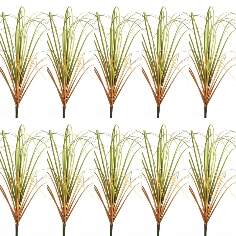 Artificial Grass Bush Mini Green Plants Fake Landscape Decor For Home And Crafts 17