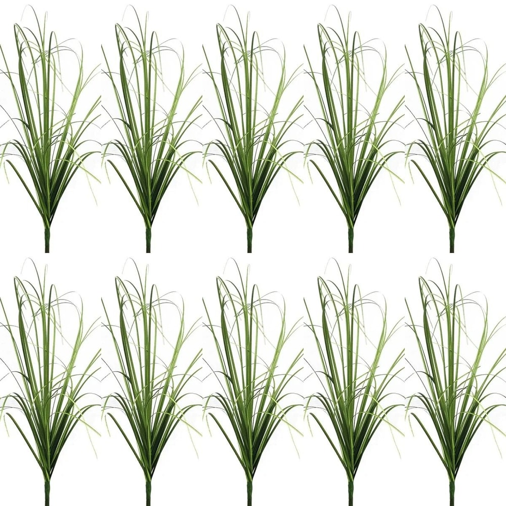 Artificial Grass Bush Mini Green Plants Fake Landscape Decor For Home And Crafts 13