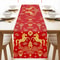 Chinese New Year Horse Linen Table Runner Spring Festival Dining Decor 0