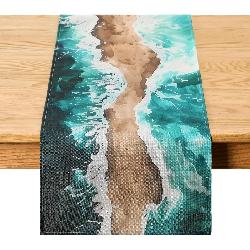 Passover Linen Table Runner Pesach Holiday Dining Table Decor 4