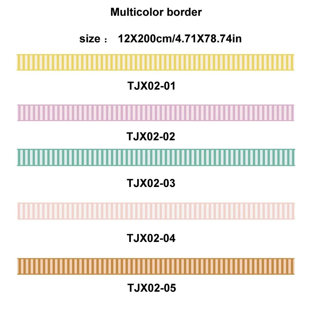 Self Adhesive Wallpaper Border Waterproof Wall Trim Sticker For Home Decor 6