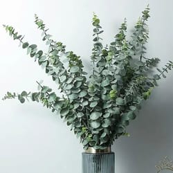 artificial eucalyptus stems fake green leaves for diy floral decor