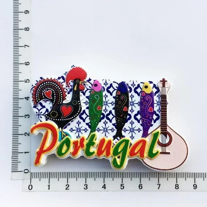 Portugal Souvenir Fridge Magnet Resin Travel Collectible Home Decor 3