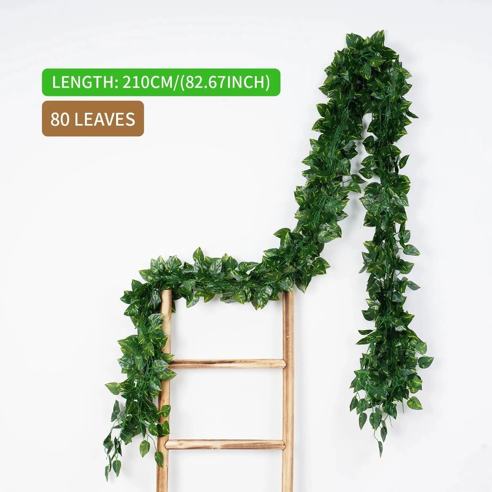 Artificial Ivy Hanging Vine Garland Green Leaf Wall Decor For Home 9