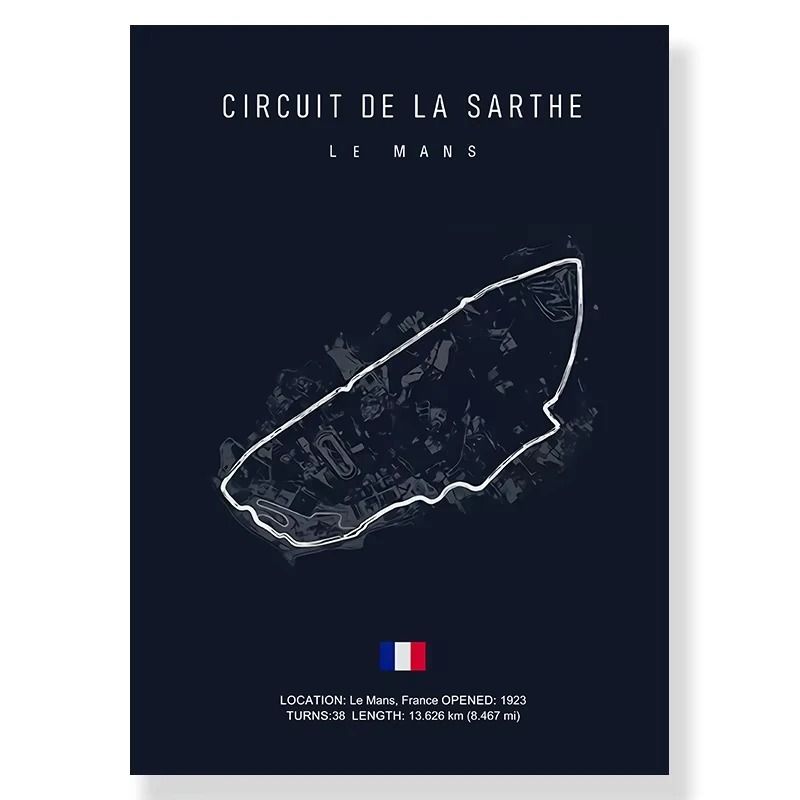 F1 Race Track Canvas Wall Art Minimalist Motorsport Poster Decor 13