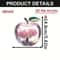 Cherry Blossom Acrylic Desk Ornament Apple Shape Decorative Tabletop Art 2