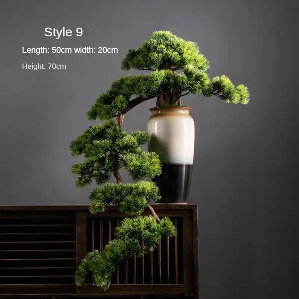 Artificial Pine Bonsai Tree Desktop Decor Mini Landscape Plant Ornament 8