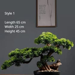 artificial pine bonsai tree desktop decor mini landscape plant ornament