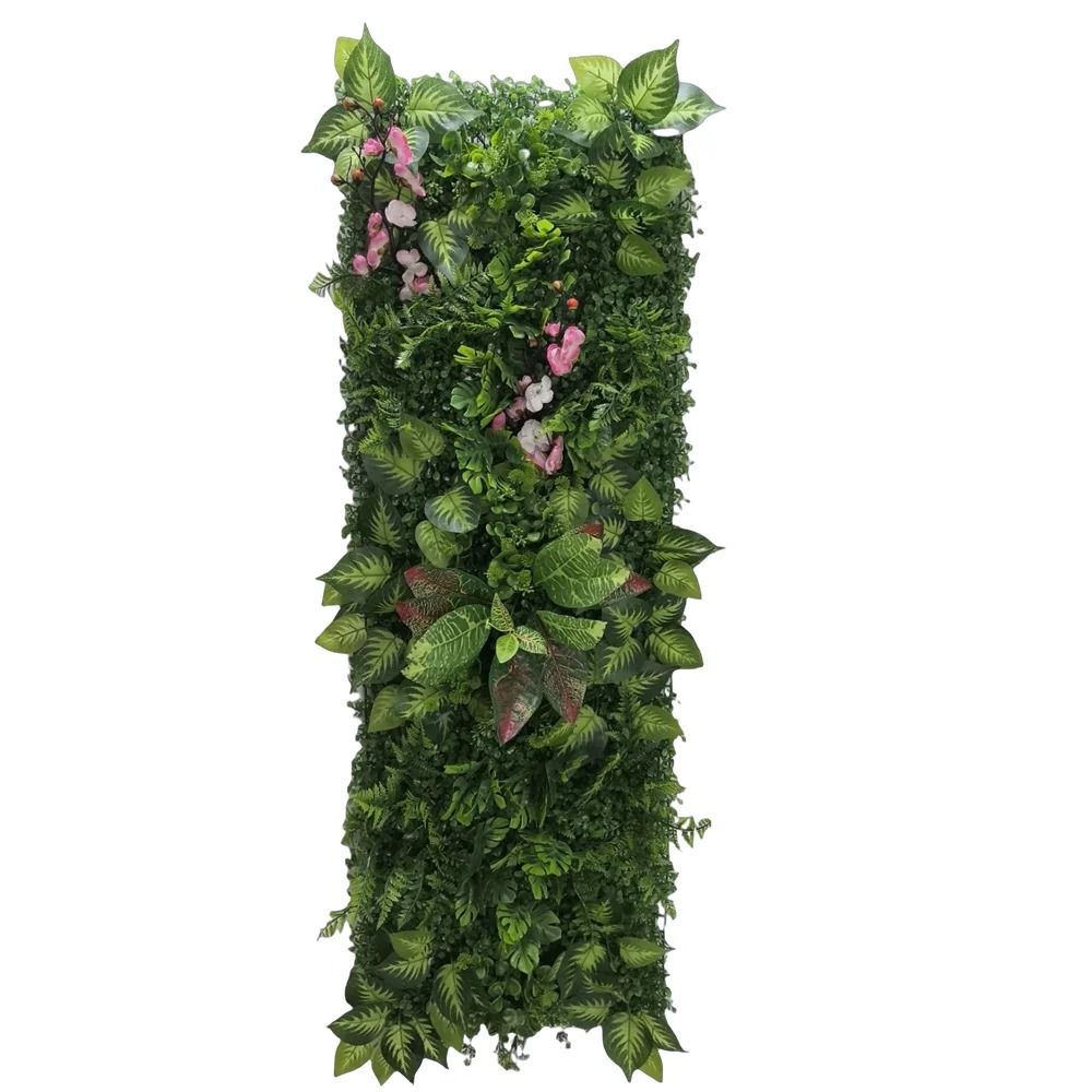Artificial Green Wall Panel Fake Grass Moss Decor For Indoor Outdoor Spaces 12