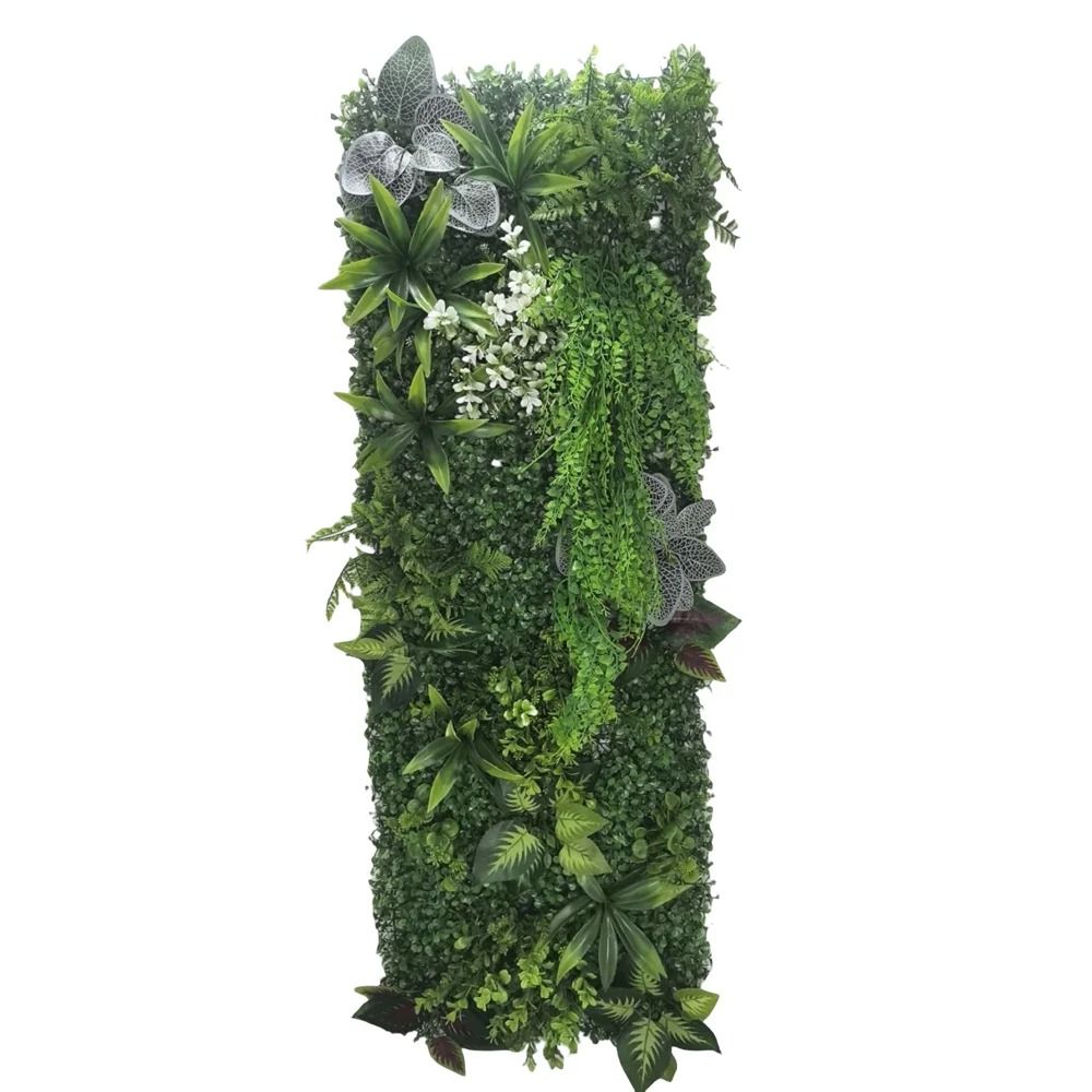 Artificial Green Wall Panel Fake Grass Moss Decor For Indoor Outdoor Spaces 6