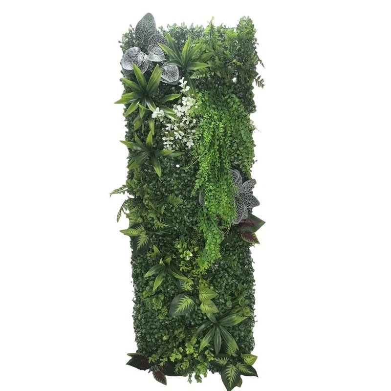 Artificial Green Wall Panel Fake Grass Moss Decor For Indoor Outdoor Spaces 6