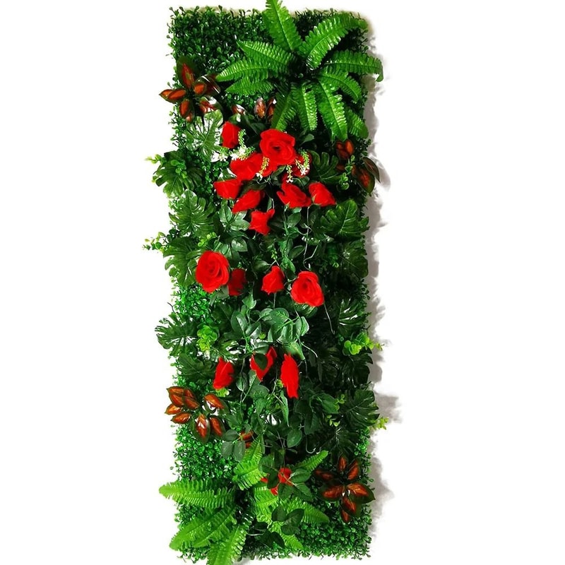 Artificial Green Wall Panel Fake Grass Moss Decor For Indoor Outdoor Spaces 19