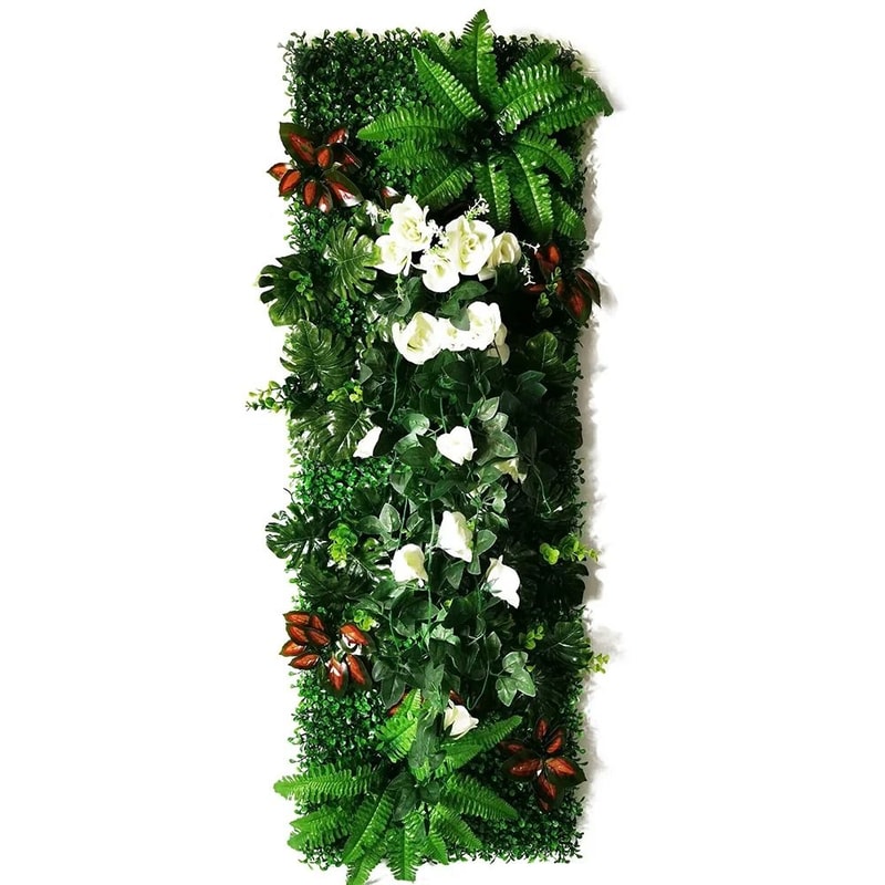 Artificial Green Wall Panel Fake Grass Moss Decor For Indoor Outdoor Spaces 21