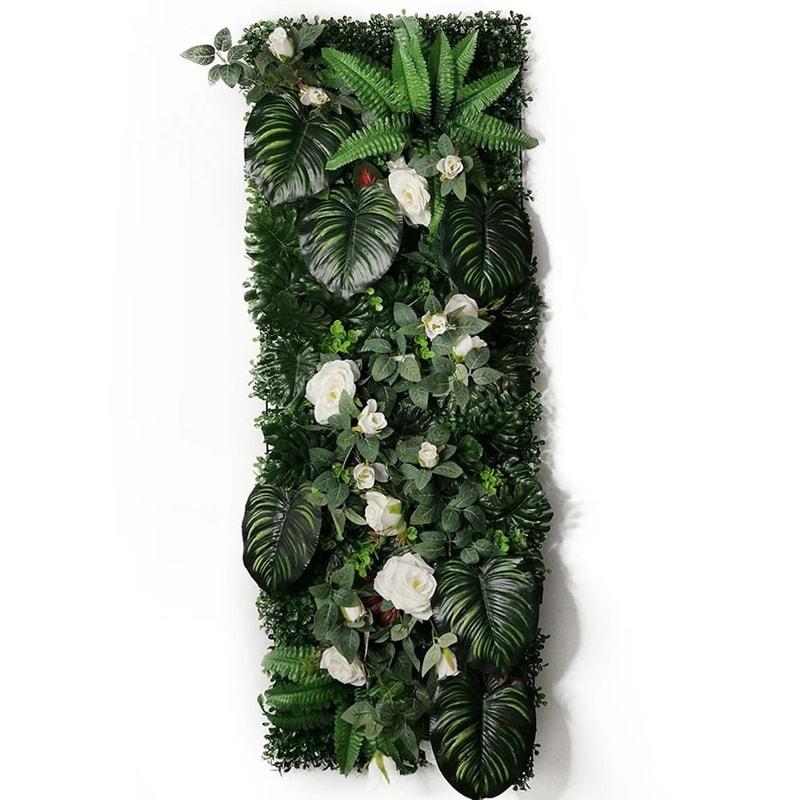 Artificial Green Wall Panel Fake Grass Moss Decor For Indoor Outdoor Spaces 22