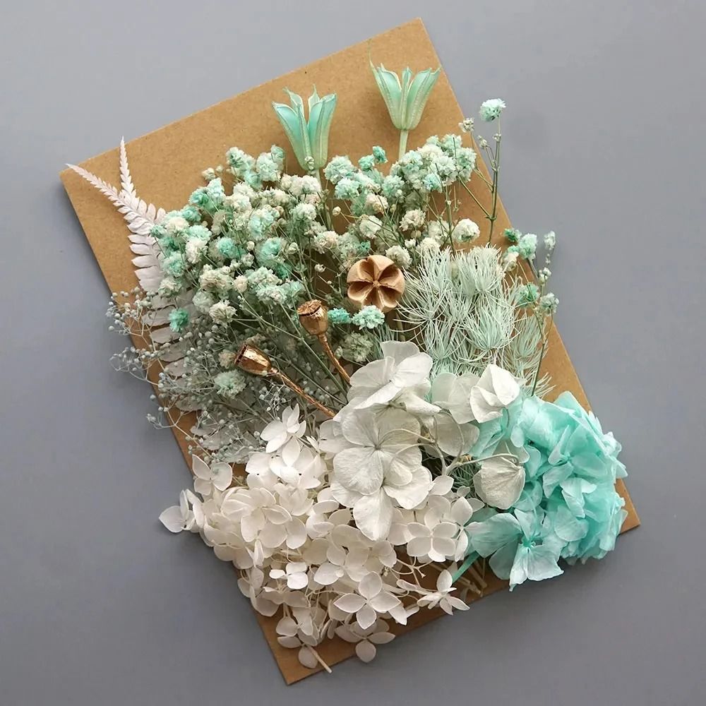 Preserved Hydrangea Dried Flowers Set For Resin Crafts Candle Making And DIY Decor 28