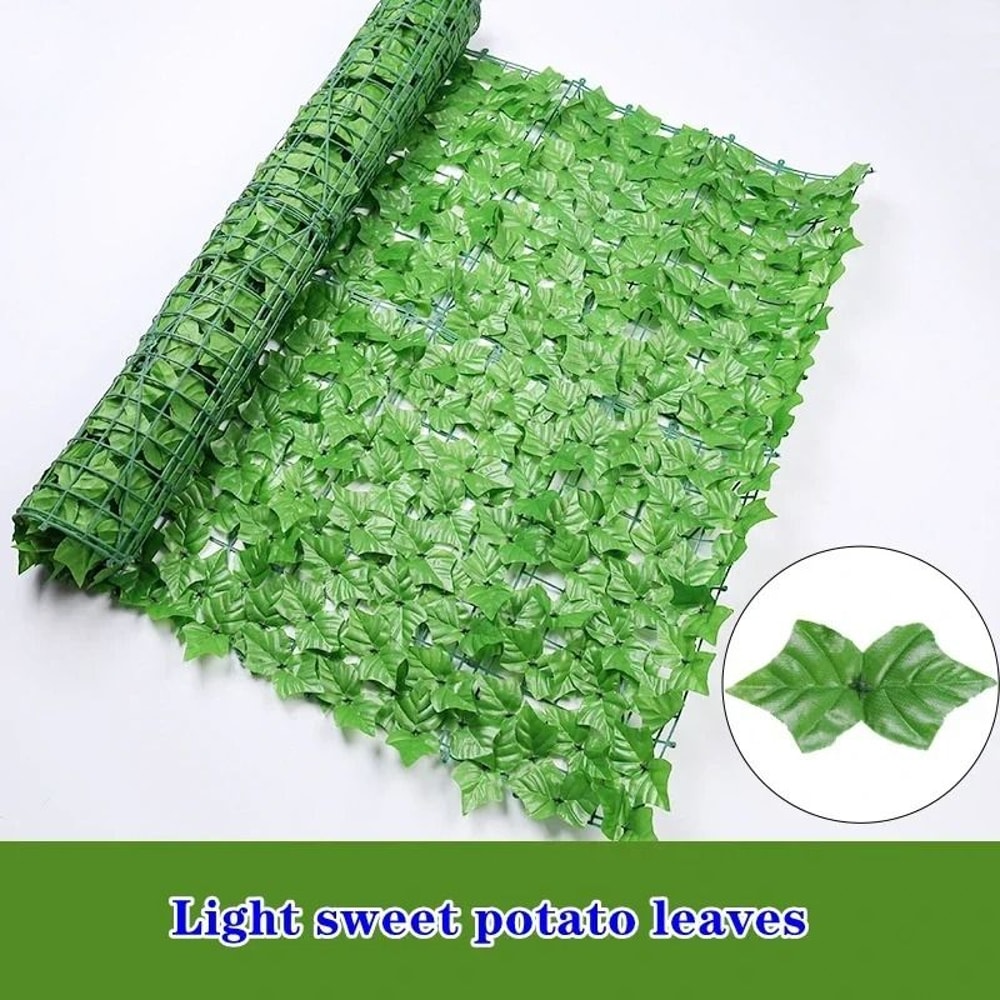 Artificial Ivy Fence Privacy Screen Outdoor Garden Faux Hedge Panel 4