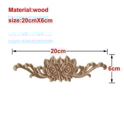 carved wooden rose applique decorative furniture trim accent