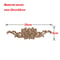 Carved Wooden Rose Applique Decorative Furniture Trim Accent 0
