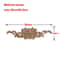 Carved Wooden Rose Applique Decorative Furniture Trim Accent 1