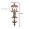 2 Piece Carved Wooden Rose Applique Furniture Decorative Trim Set 2