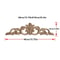 2 Piece Carved Wooden Rose Applique Furniture Decorative Trim Set 20