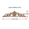 2 Piece Carved Wooden Rose Applique Furniture Decorative Trim Set 22