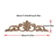 2 Piece Carved Wooden Rose Applique Furniture Decorative Trim Set 23