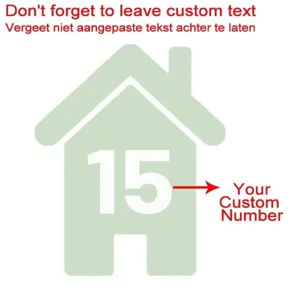 Custom Wheelie Bin Number Stickers Vinyl House Number Decal Set 3