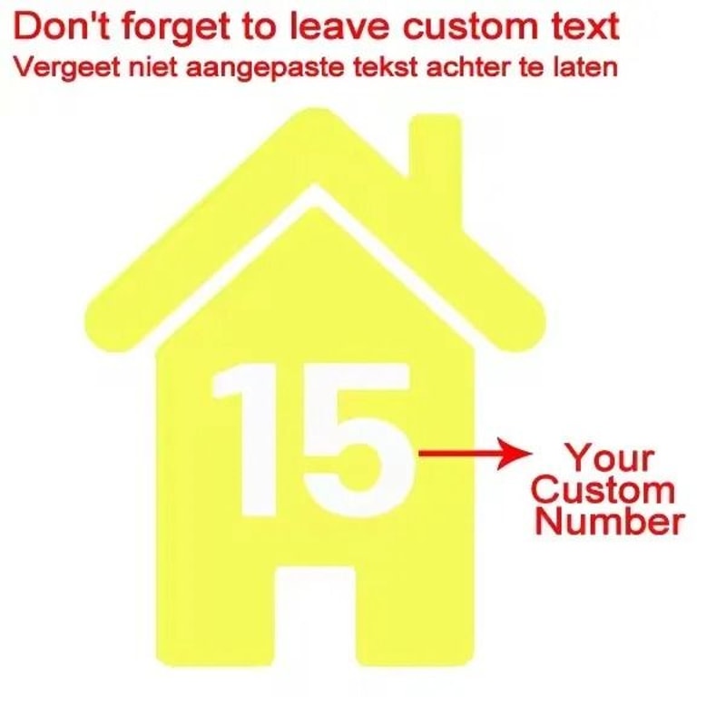 Custom Wheelie Bin Number Stickers Vinyl House Number Decal Set 7