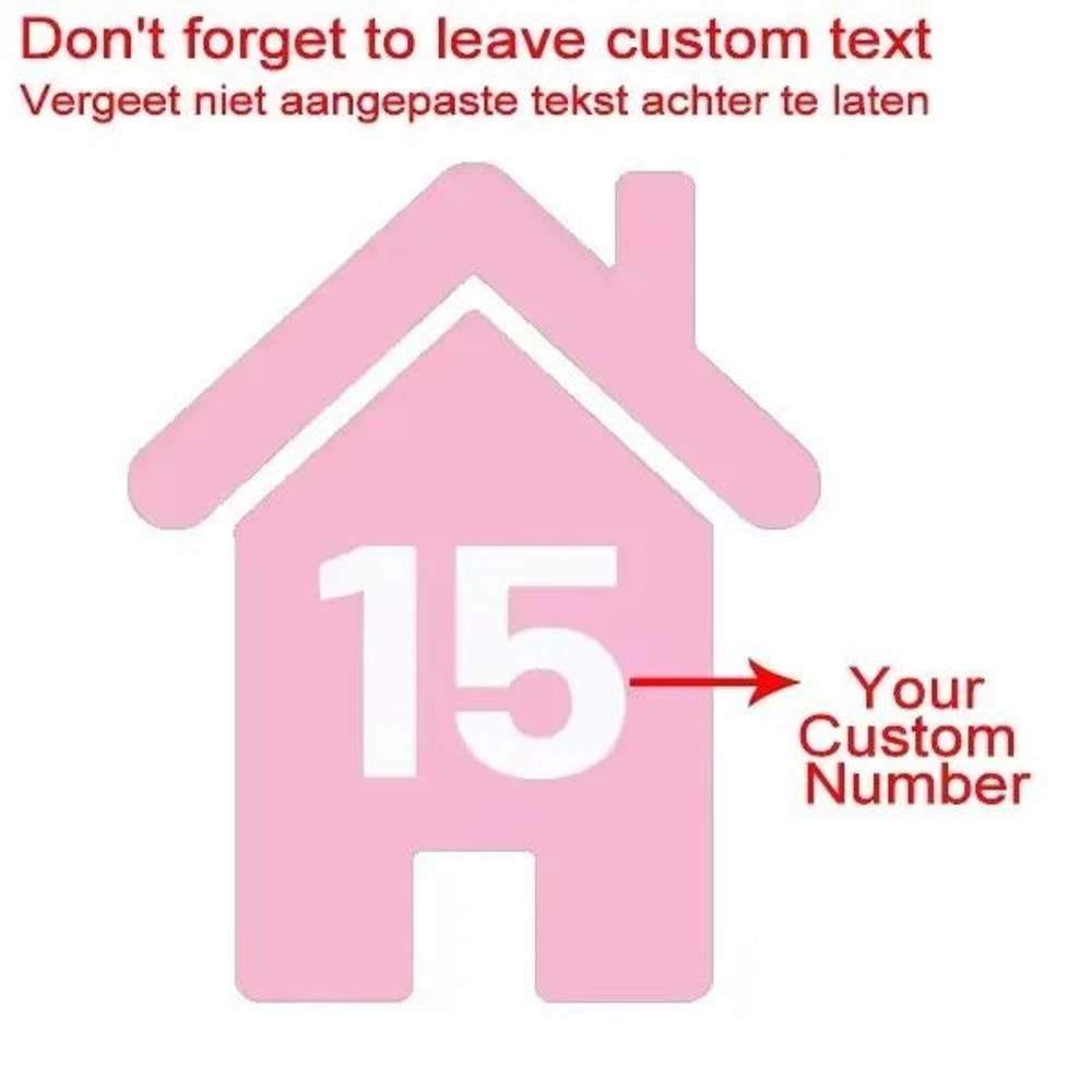 Custom Wheelie Bin Number Stickers Vinyl House Number Decal Set 8