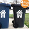 Custom Wheelie Bin Number Stickers Vinyl House Number Decal Set 19