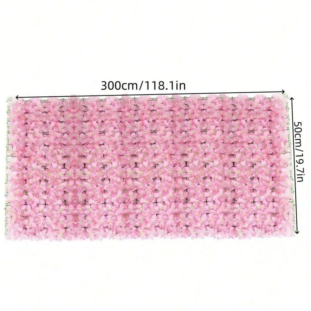 Expandable Artificial Ivy Fence Privacy Screen With Flowers 3