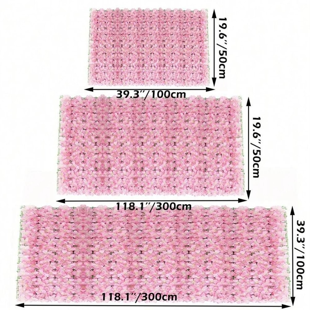 Expandable Artificial Ivy Fence Privacy Screen With Flowers 5