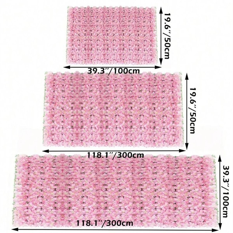 Expandable Artificial Ivy Fence Privacy Screen With Flowers 5