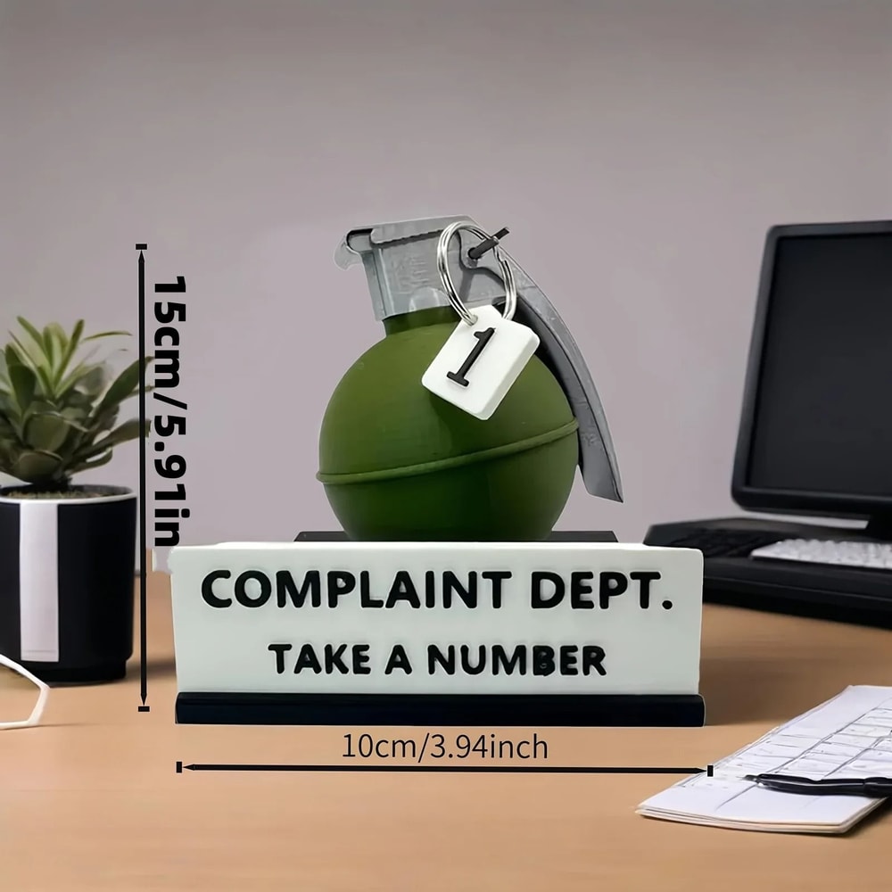 Funny Complaint Department Desk Sign Prank Office Decor 2