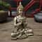 Meditation Buddha Statue Bronze Finish Feng Shui Home Decor 11