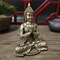 Meditation Buddha Statue Bronze Finish Feng Shui Home Decor 11